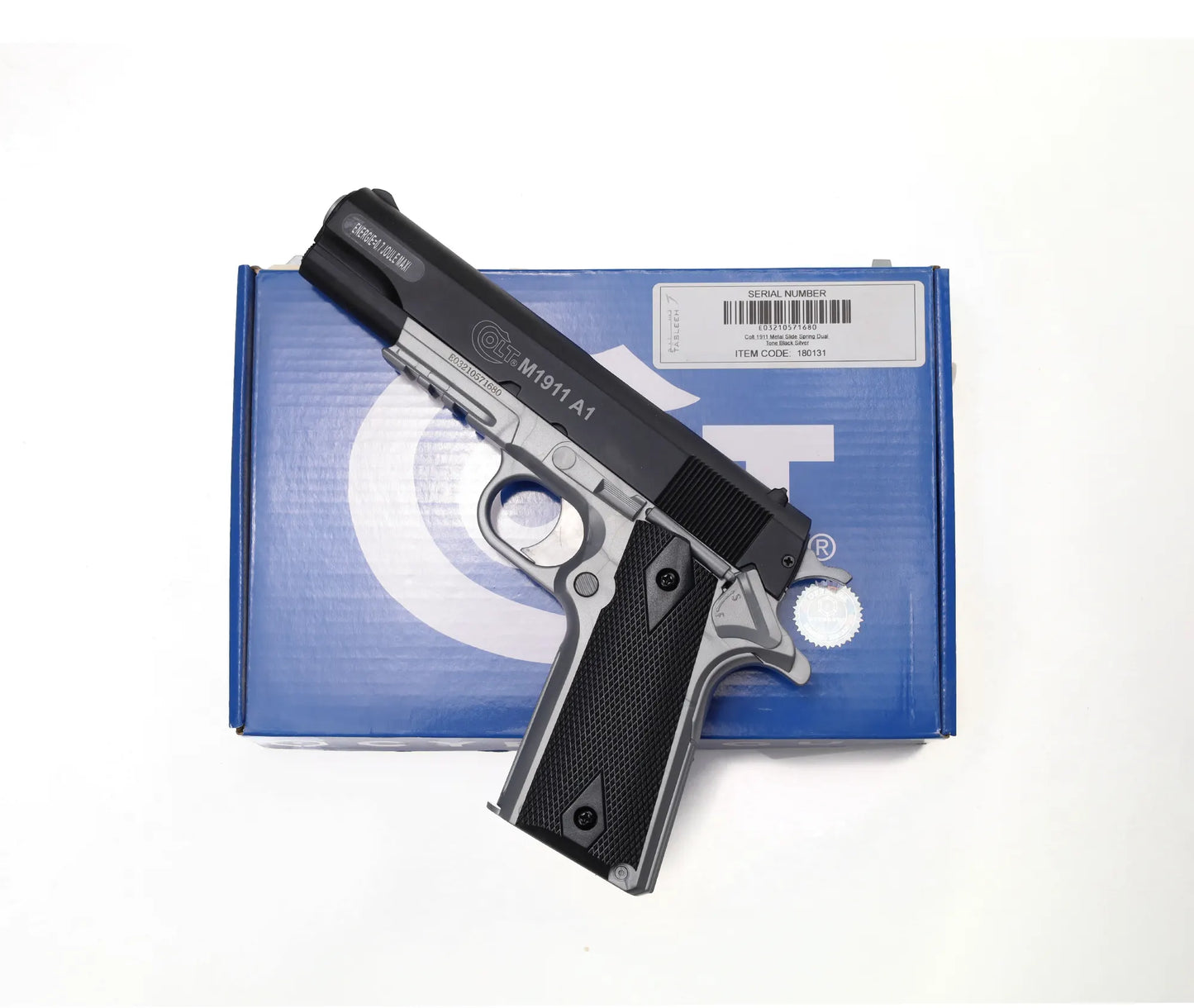 180131 - Colt 1911 Spring Dual Tone Black Silver