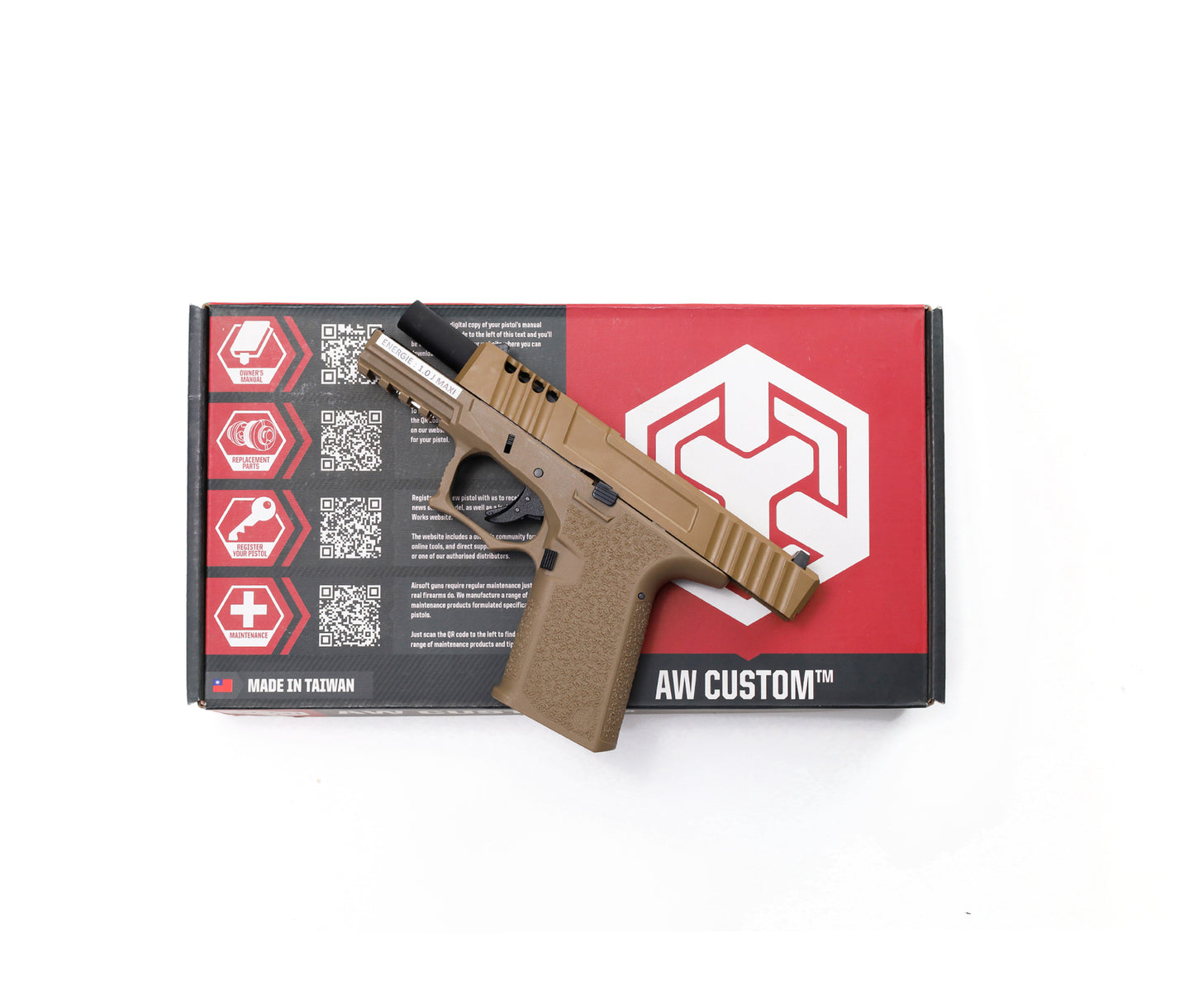 AW-VX9101 - AWCustom VX9 mod 1 TAN Metal slide GBB