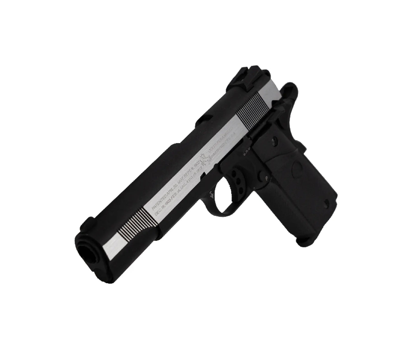 180138 - Colt 1911 Combat GBB Dual Tone (Silver Slide, Black Lower) /C12 0.9J 15R
