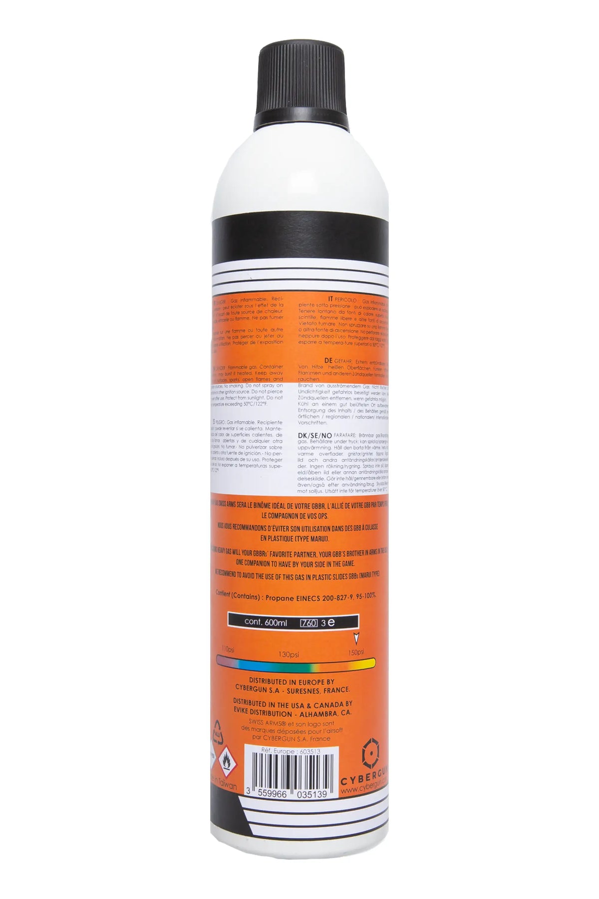 603513-SWISS ARMS GAS 150PSI