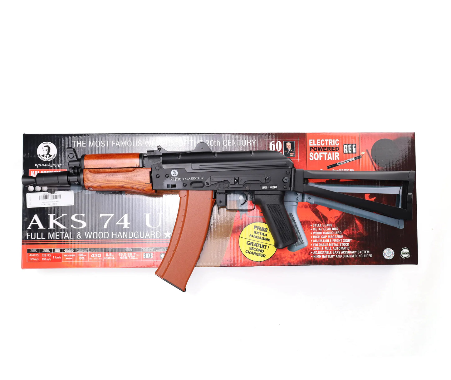 120912 - KALASHNIKOV AKS74U AEG Metal