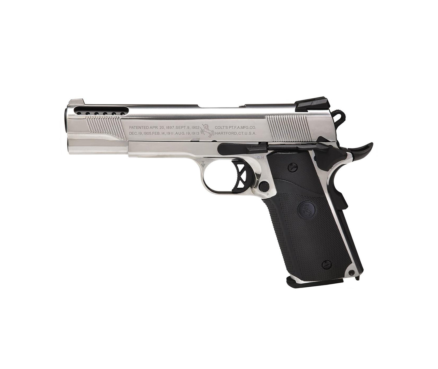 180165 - Colt 1911 Ported silver slide SRV-12 (Dual Tone)Gas
