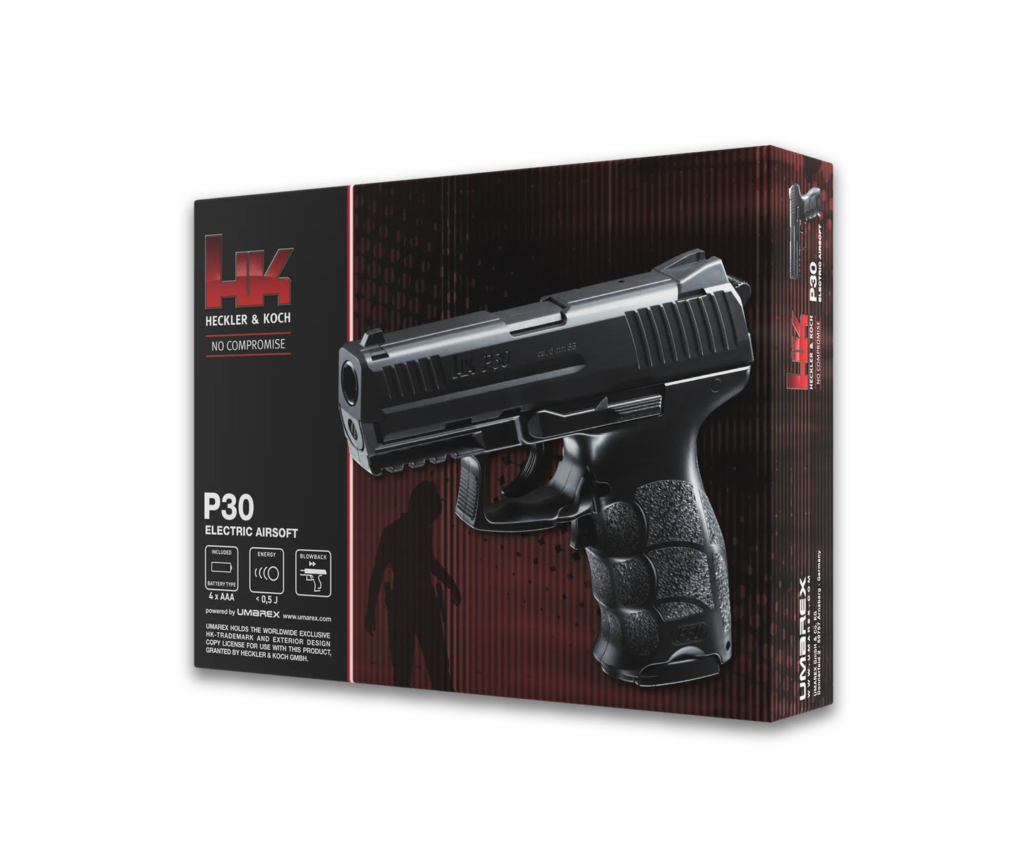 2.5594 - Heckler&Koch P30 BLK 6 mm AEG < 0.5 J 16R