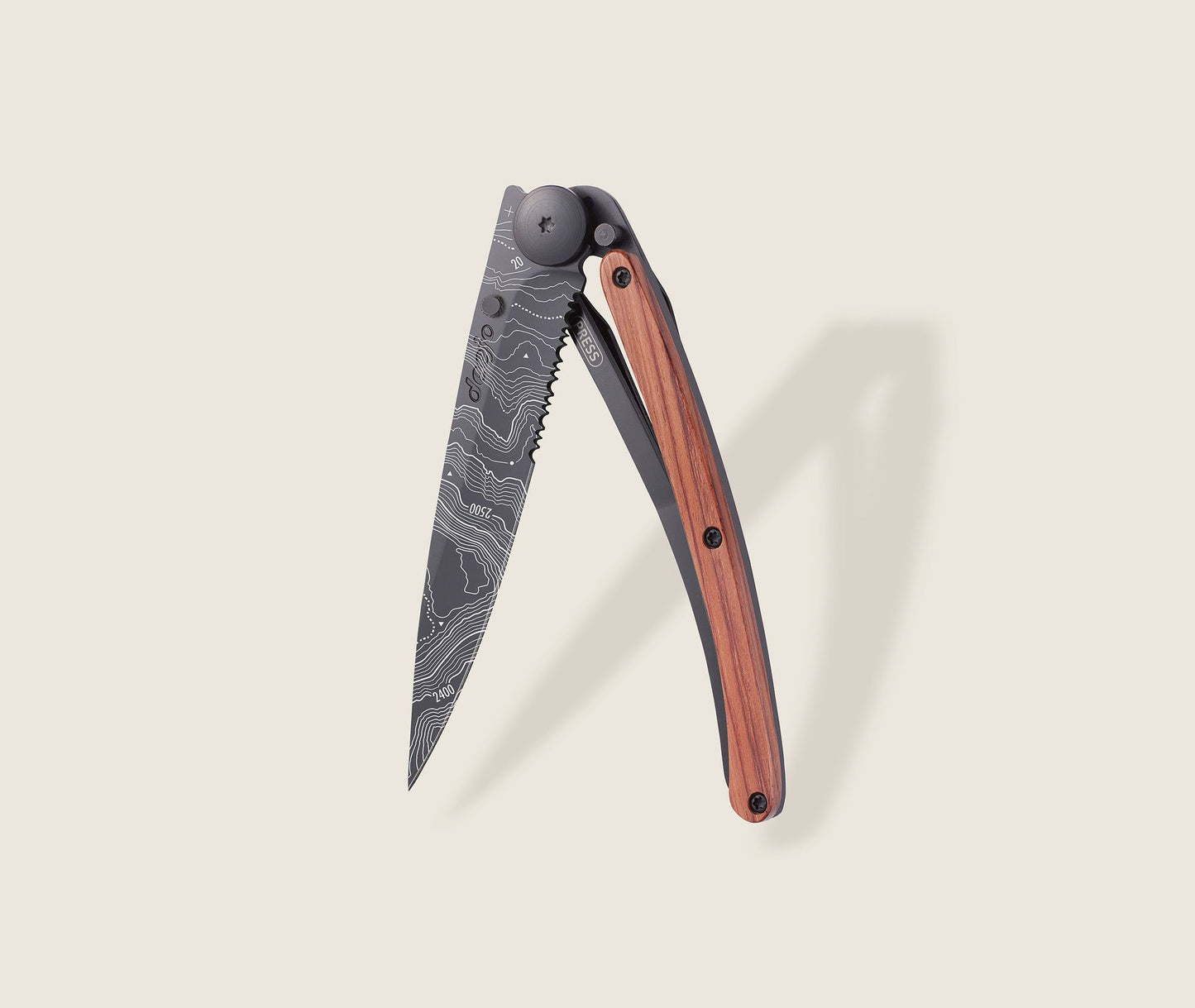 1GB000510 - DEEJO Serrated 37g Coral Wood/Topography