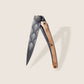 1GB000105 - Deejo, 37g, Pocket knife, Black, Juniper wood, Art déco