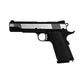 180138 - Colt 1911 Combat GBB Dual Tone (Silver Slide, Black Lower) /C12 0.9J 15R
