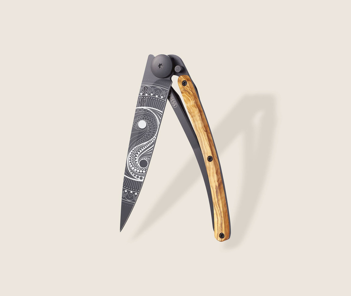 1GB000149 - DEEJO 37g Olive Wood/Yin & Yang