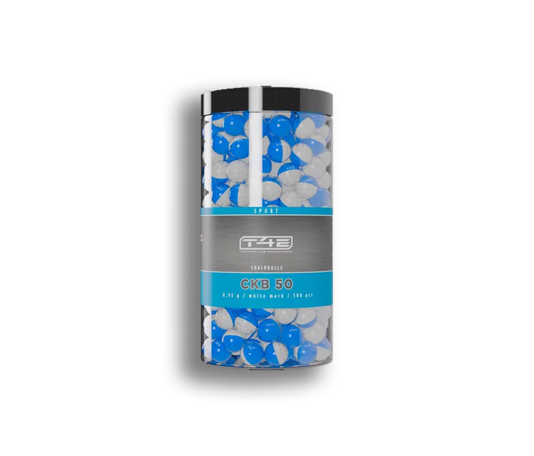 2.4783 - T4E Chalk Balls CKB50 500 Shots White Mark