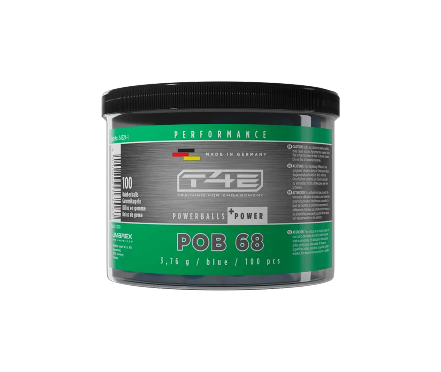 TE4 Power Balls +Power POB68 100 Shots Blue