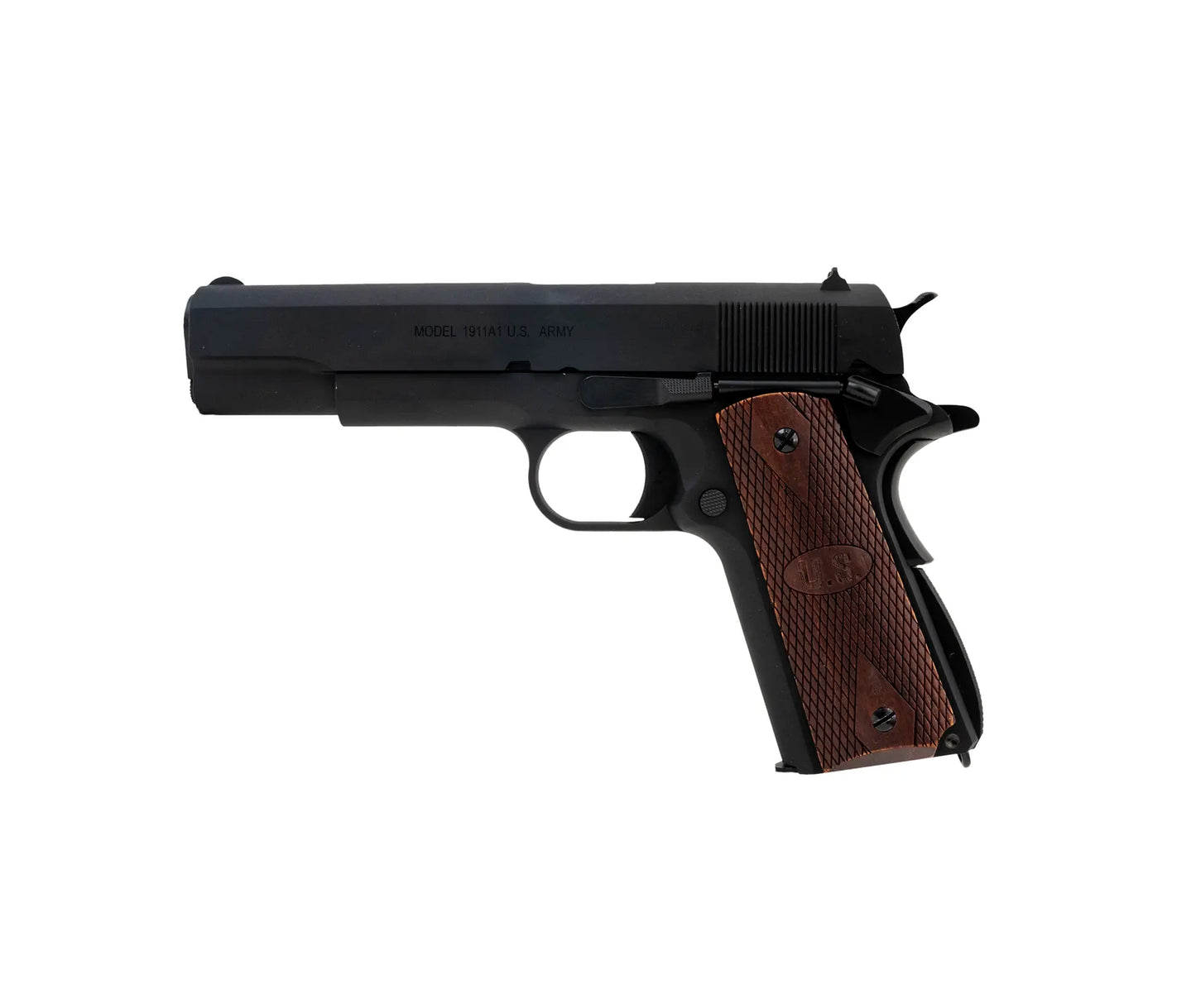 430505 - (MATT BLACK WOOD) AO M1911A1 GBB 6mm 1J 15R
