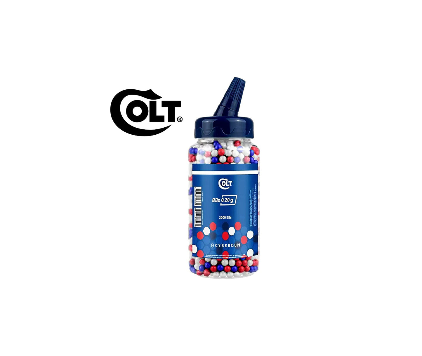 183003 - COLT BBs 0.20G 2000 BBs RED/WHITE/BLUE