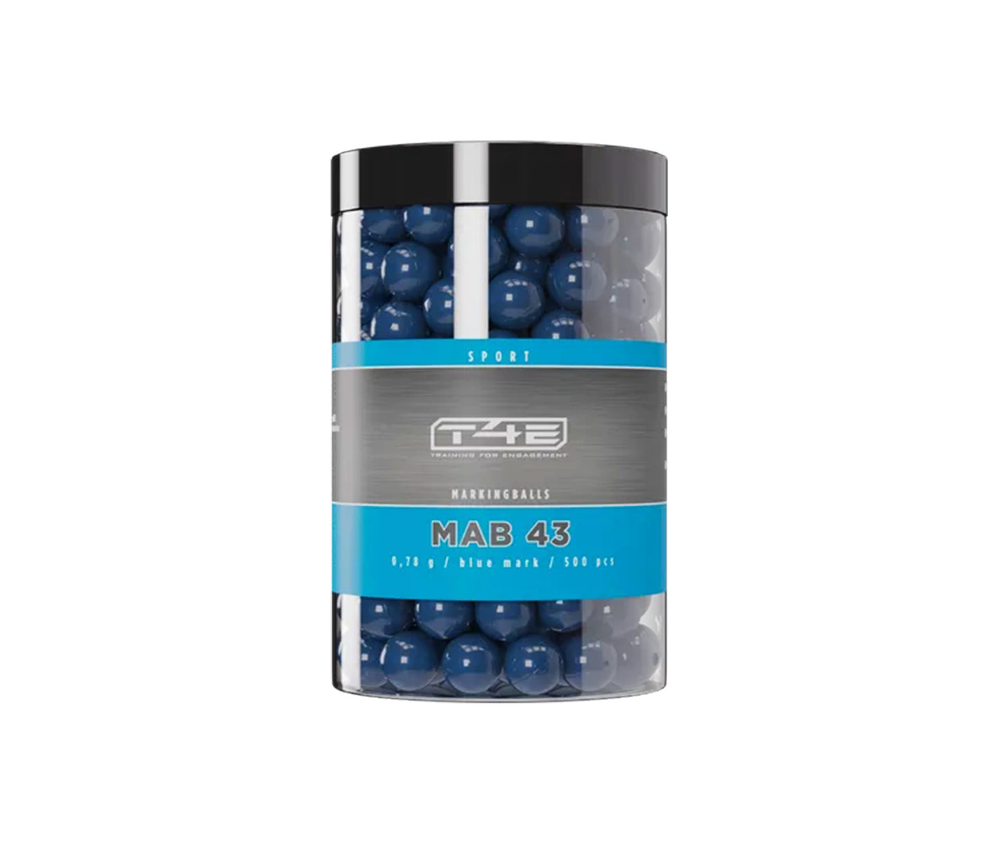 2.4596 - T4E Marking Balls MAB43 500 Shots Blue