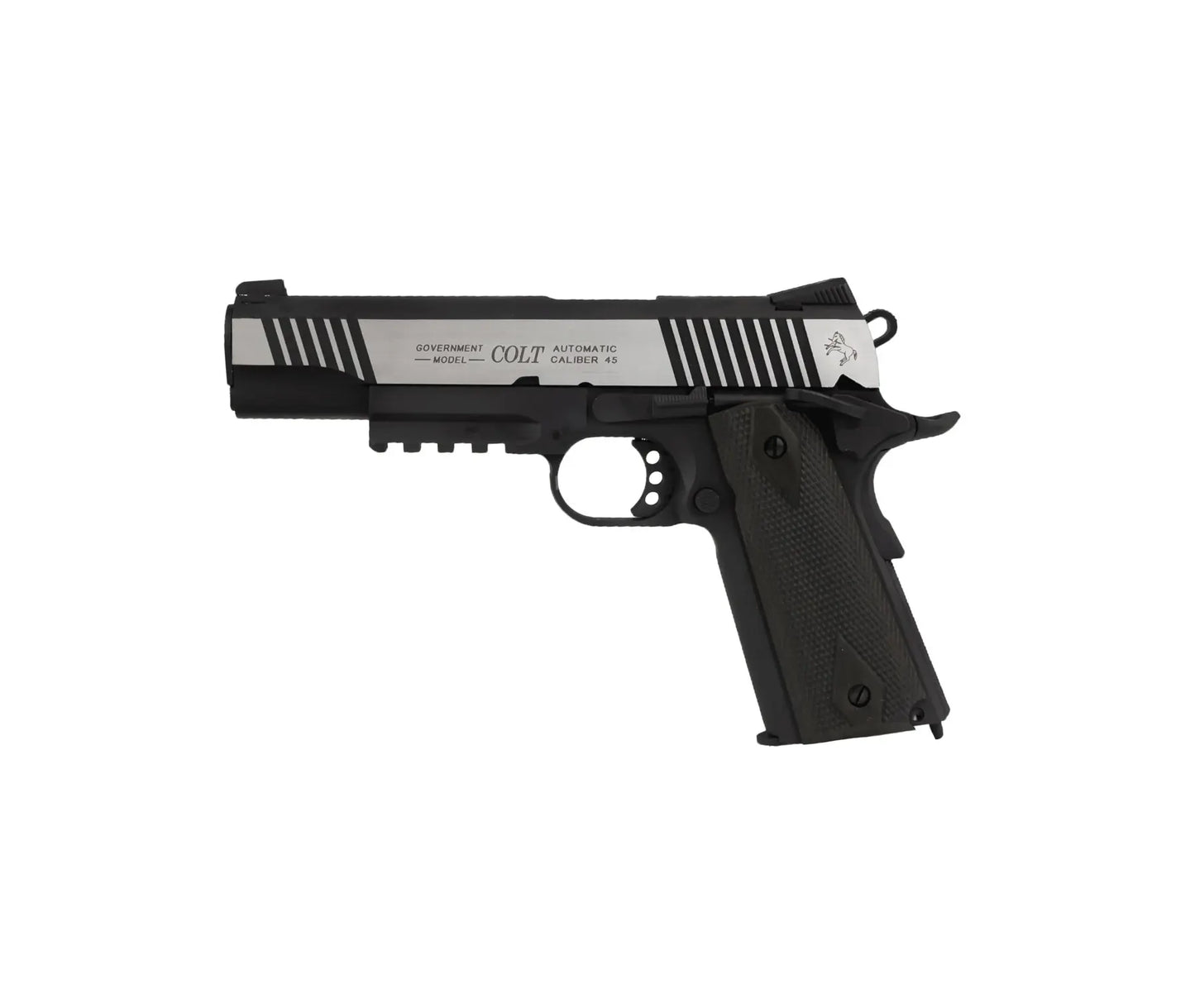 180525 - Colt 1911 Rail Gun GBB CO2 bicolor 6mm 17BBs 1 J /C6