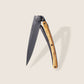 1GB000140 - Deejo, 37g, Pocket knife, Black, Olive wood, Thoroughbred