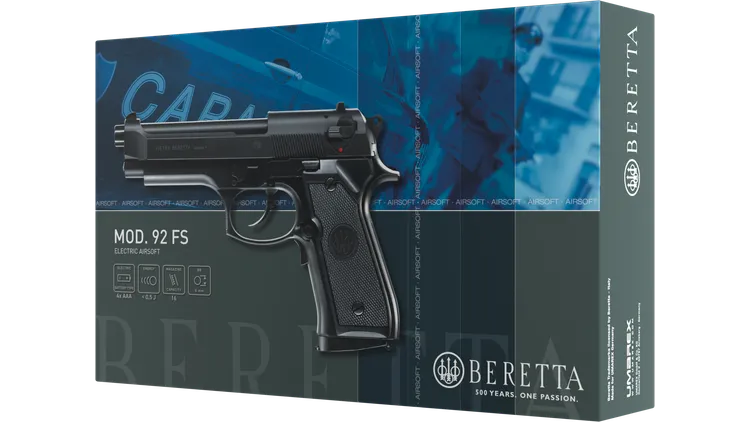 2.5796 - Beretta 92 FS BLK 6mm AEG <0.5J 16R