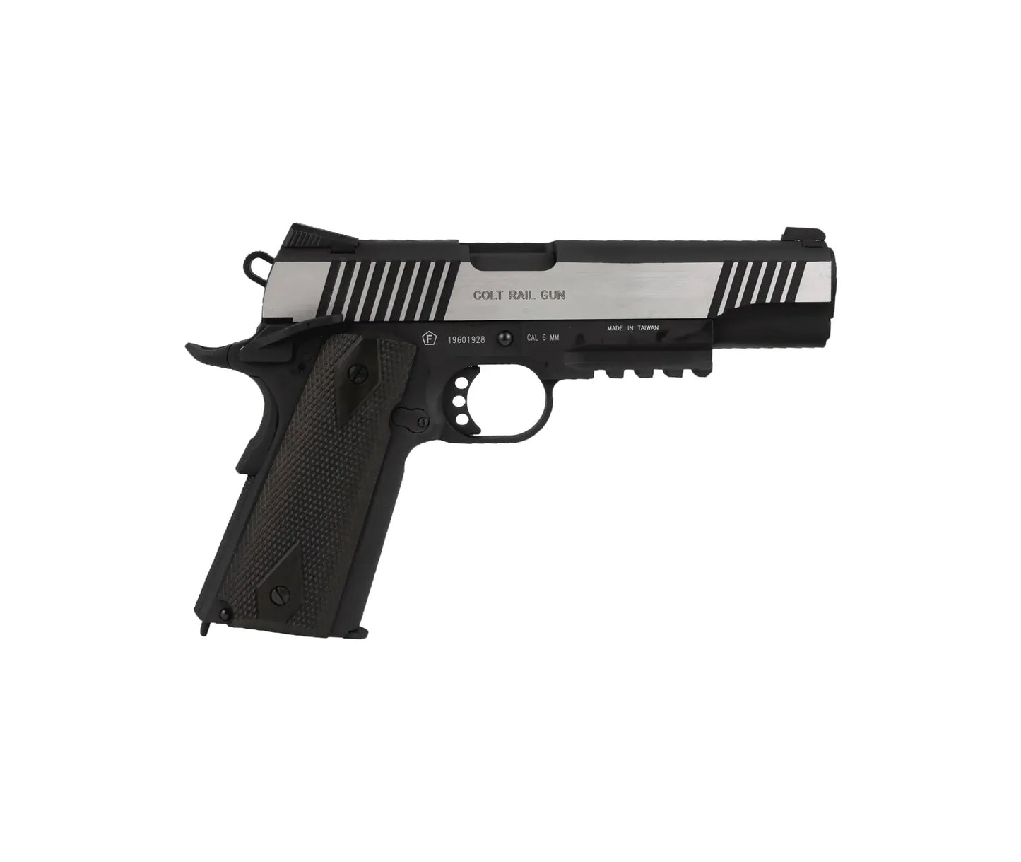 180525 - Colt 1911 Rail Gun GBB CO2 bicolor 6mm 17BBs 1 J /C6