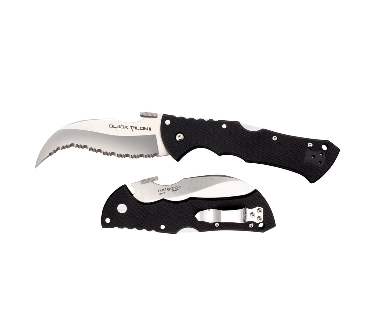 22BTS - BLACK TALON II  SERRATED EDGE COLD SEEL