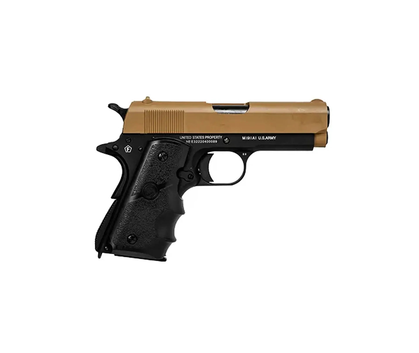 180166 - Colt 1911 Defender Gas (Tan Slide, Black Lower) /C12 GBB 13R 0.9J 6mm