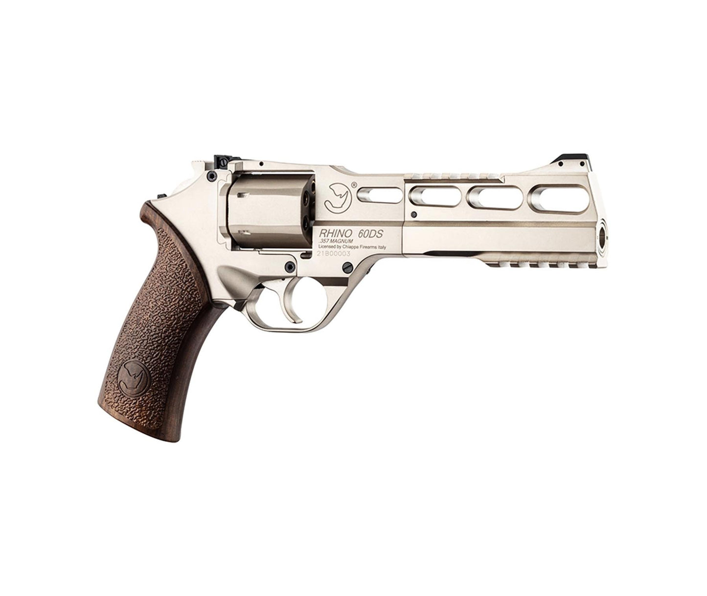440.127 - RHINO REVOLVER 60DS AIR CO2 bb NICHEL CHROME