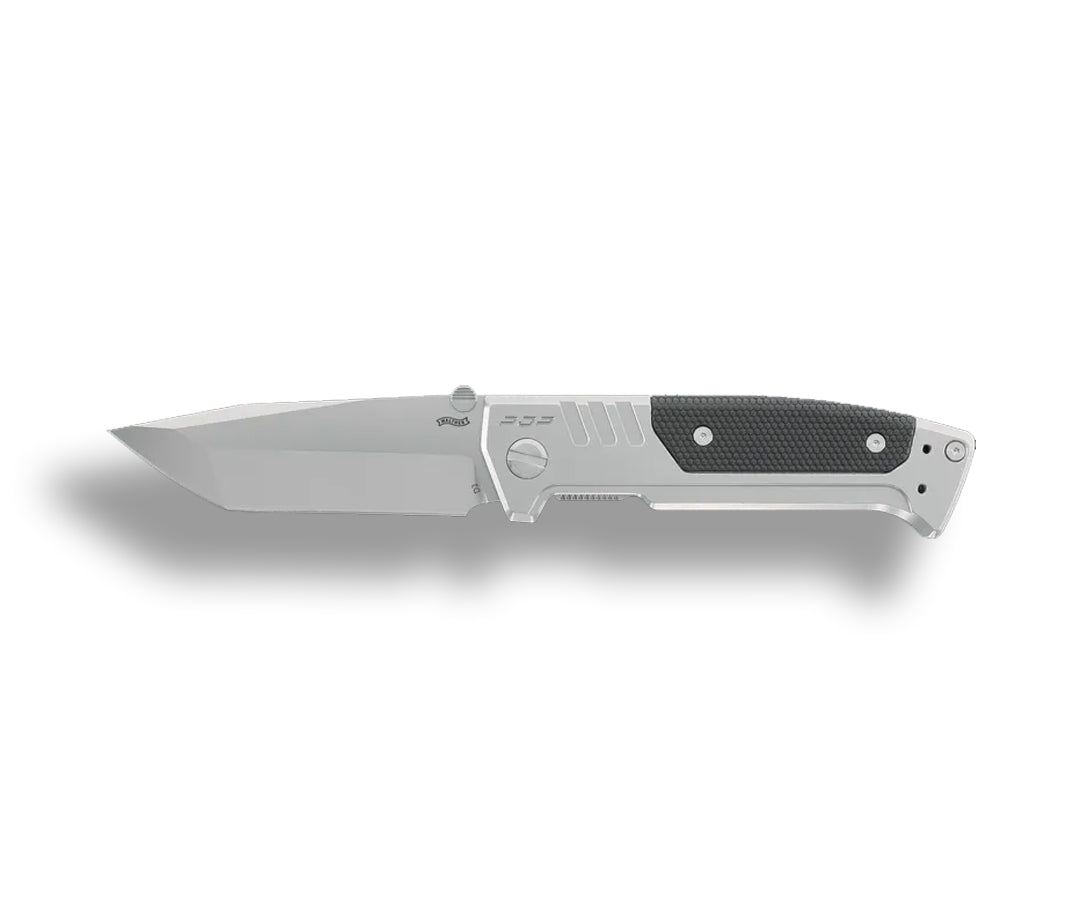 5.0896 - Walther PDP Steel Frame Tanto Folder plain, Bead-blast