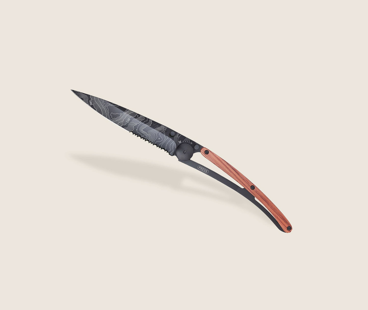 1GB000510 - DEEJO Serrated 37g Coral Wood/Topography