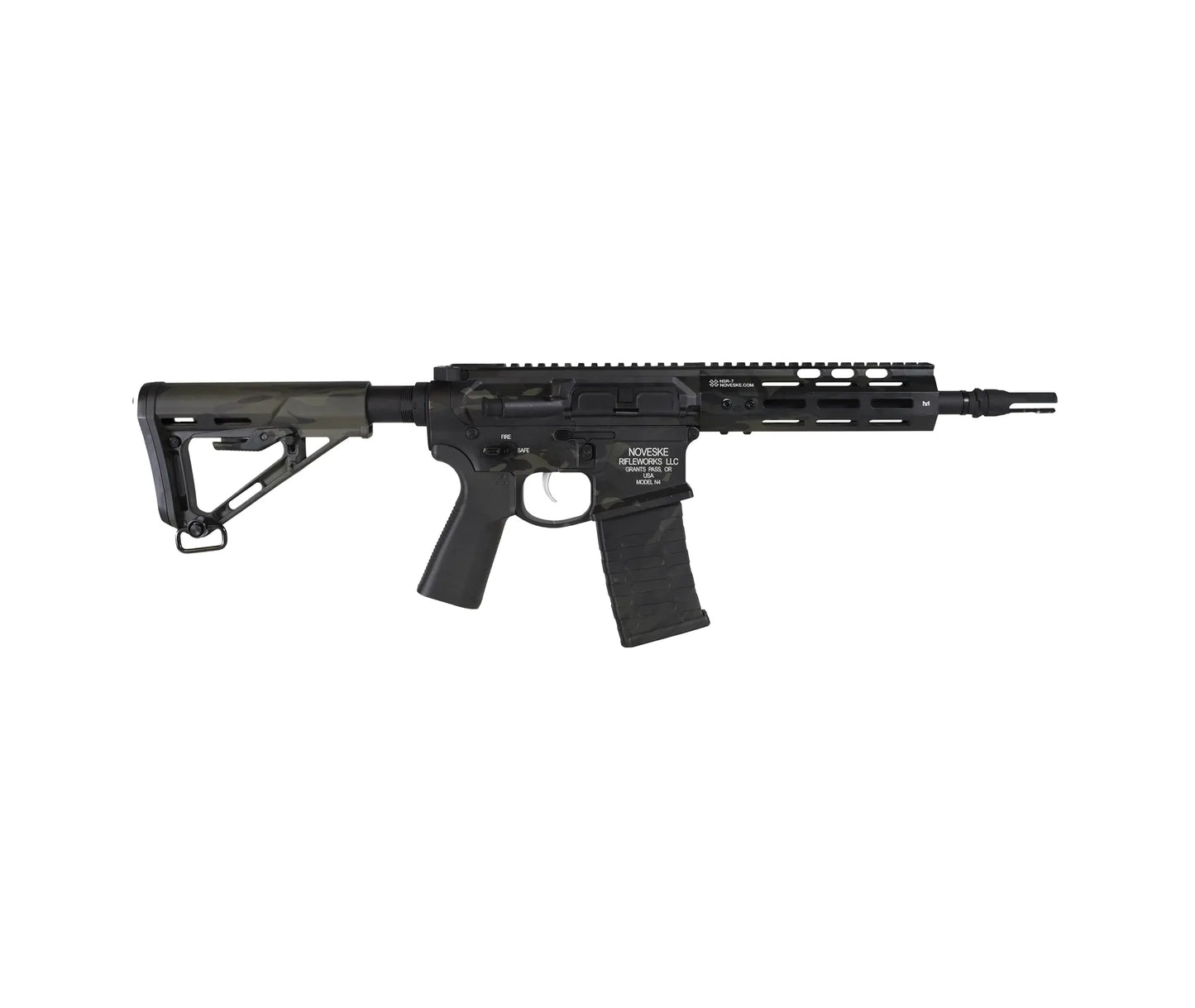 18037 - EMG NOVESKE Gen 4 w/ eSilverEdge SDU2.0 Gearbox AEG Pistol Multicam Black 1.2J