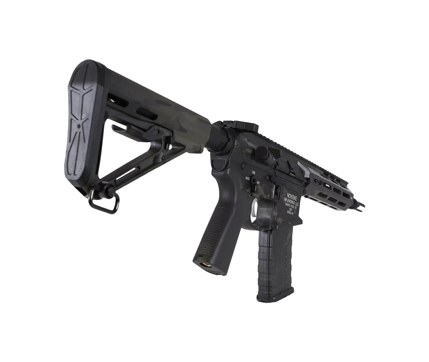 18037 - EMG NOVESKE Gen 4 w/ eSilverEdge SDU2.0 Gearbox AEG Pistol Multicam Black 1.2J