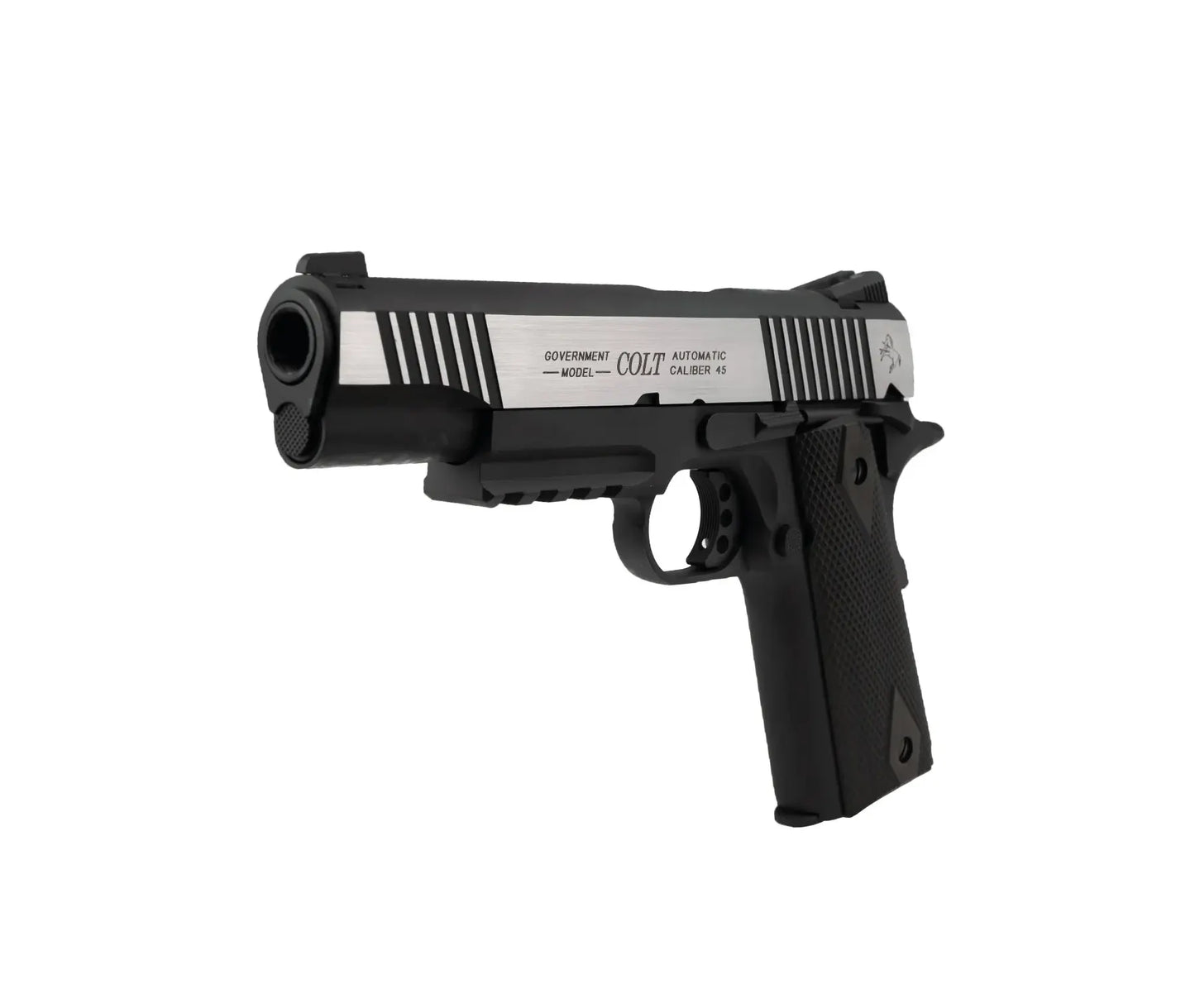 180525 - Colt 1911 Rail Gun GBB CO2 bicolor 6mm 17BBs 1 J /C6