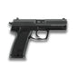 2.6356 - Heckler&Koch USP BLK 6mm CO2 1.3J 18R