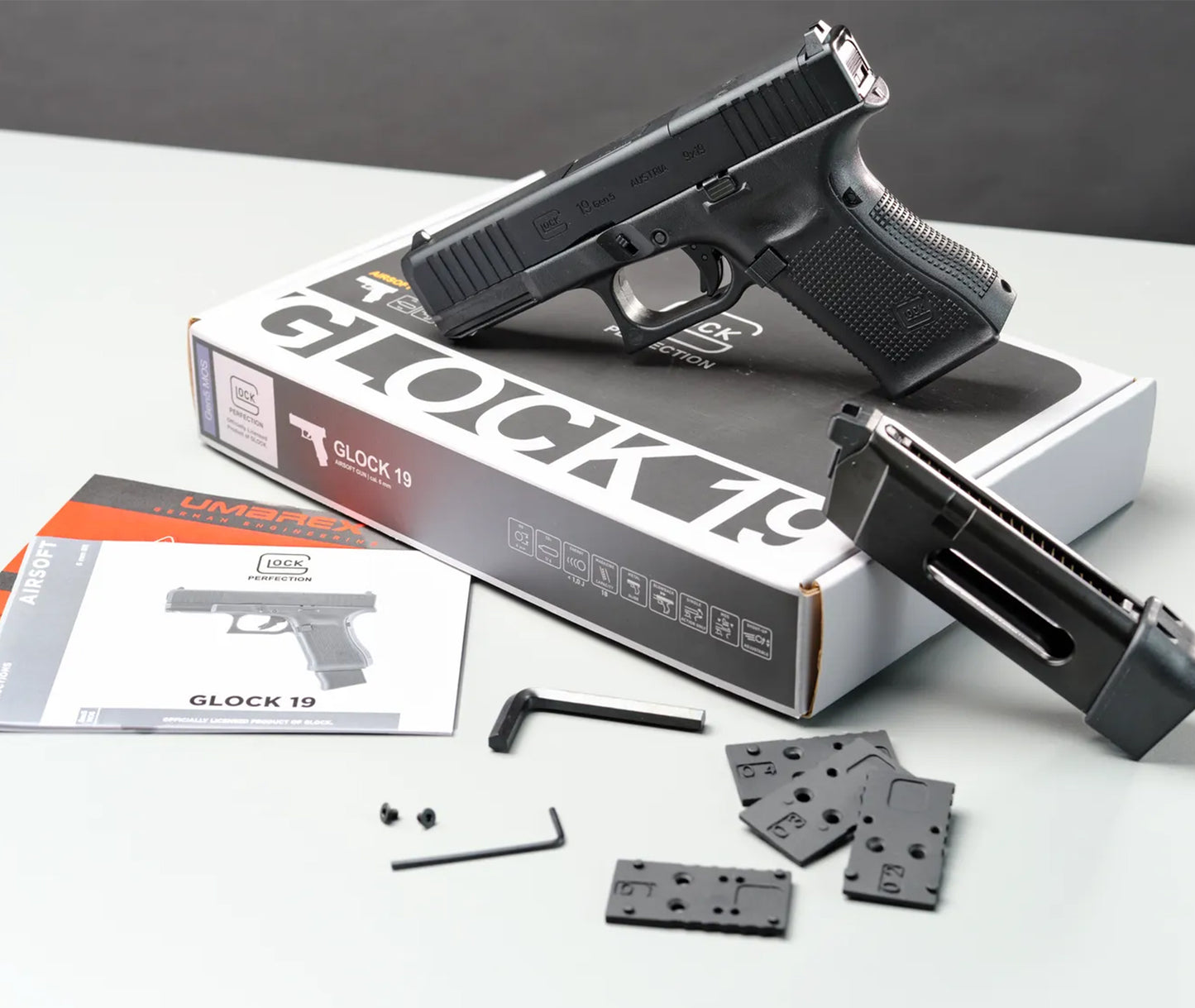 2.6552 - GLOCK 19 Gen5 MOS BLK 6mm CO2 1J 18R