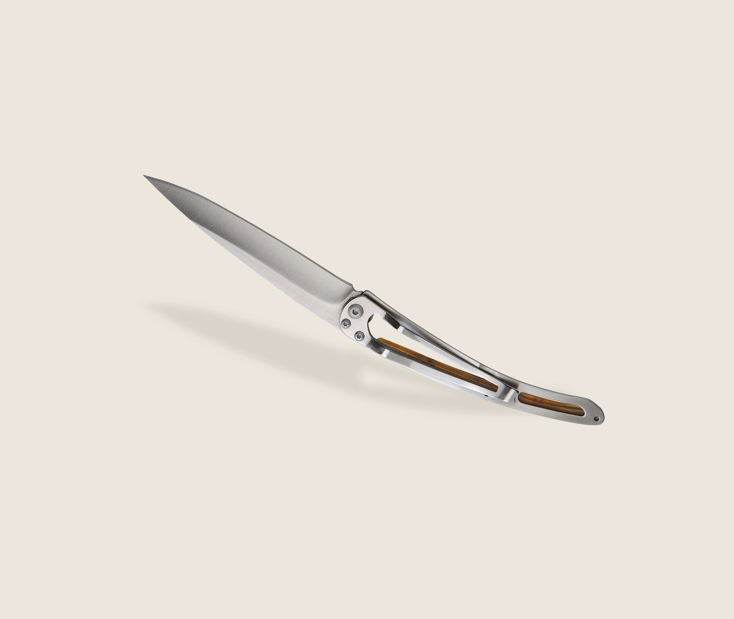 1CB000054 - Deejo, 37g, Pocket knife, Titanium, Olivewood, Terra Incognita,