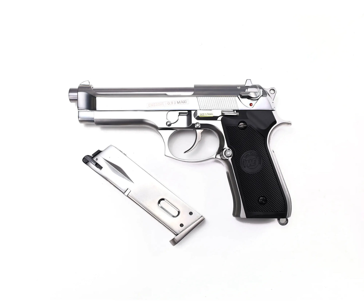 500558 - WE M92 GBB Gas Full metal Chrome 6mm /C12