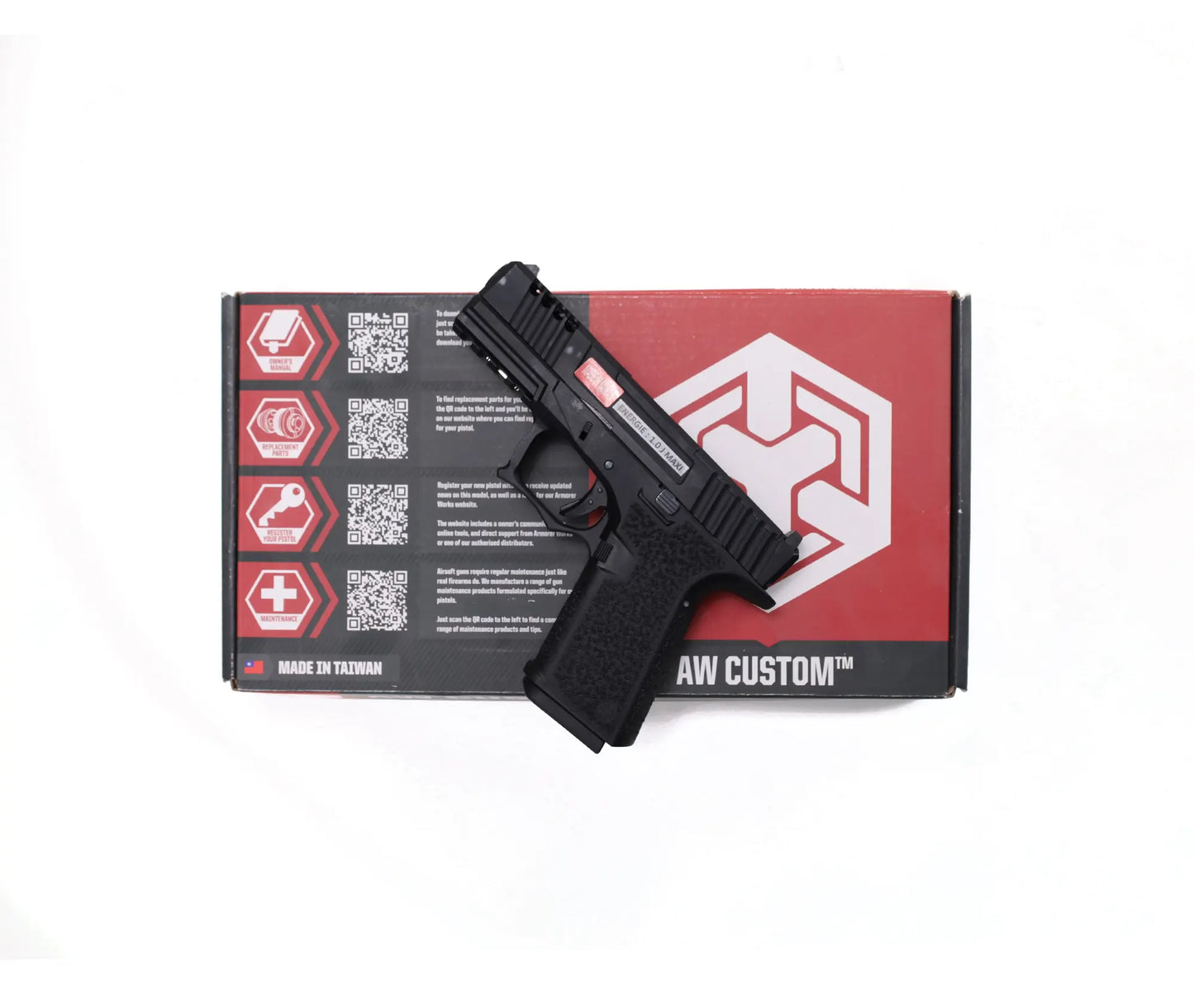 VX9110 - AWCustom VX9 mod 1 Precut Black Metal slide GBB
