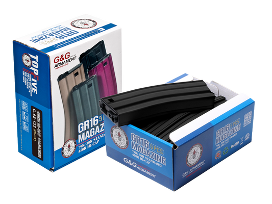 G-08-122 - 450R Standard Magazine for GR16 Balck (5pcs/pack)